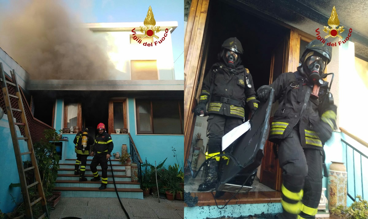 Foto Paura A Villaputzu Incendio In Casa Enne Si Rifugia Sul