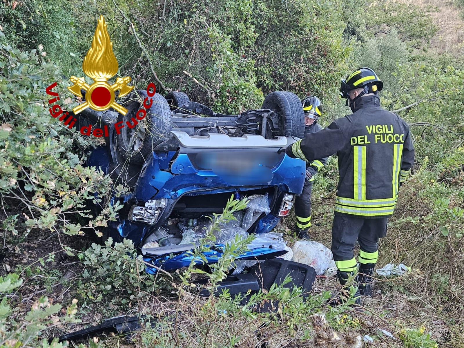 Incidente A Osilo Con L Auto Nella Scarpata Cagliari Vistanet