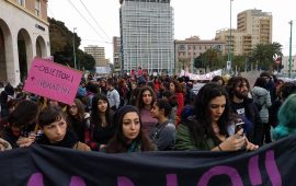 Il corteo dell'8 marzo di Non una di meno a Cagliari (13)