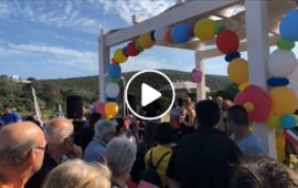 Inaugurazione spiaggia per malati di Sla a Maladroxia