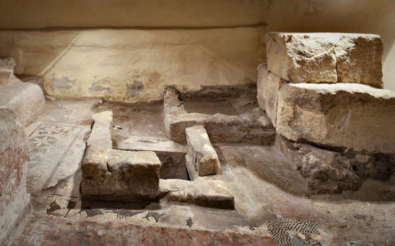 Lo sapevate? Sotto il palazzo dell’Inps si trova una “Fullonica”: una lavanderia del I sec. a. C.