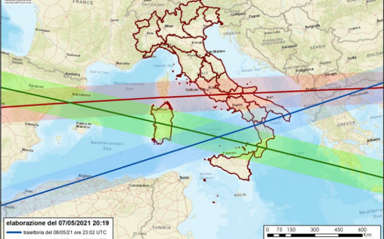 Razzo cinese incontrollato: ecco le traiettorie che riguardano l’Italia, Sardegna compresa