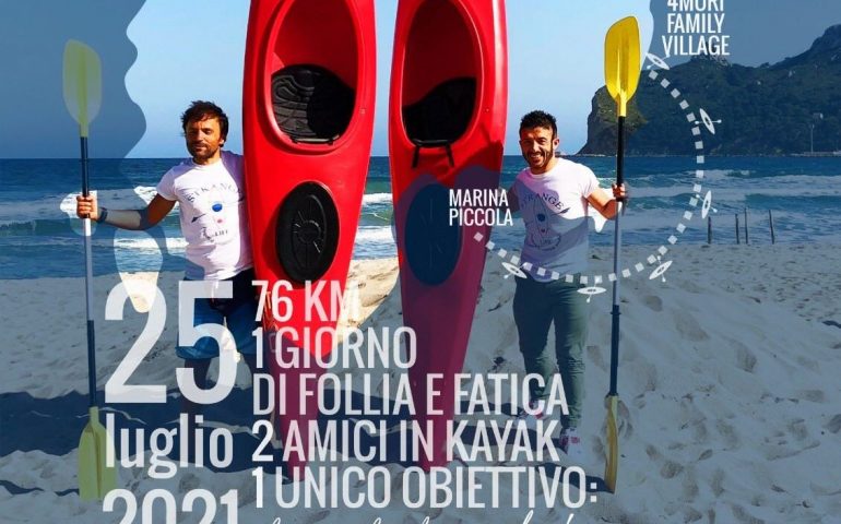 La bella Sardegna della solidarietà, 76 km in kayak con l’obiettivo nel cuore: l’istruzione per 22 bambini in Uganda