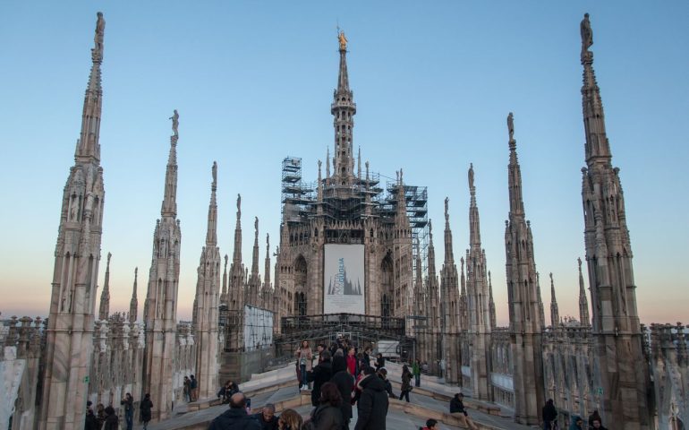 Il Duomo di Milano è l’unica chiesa al mondo che ha il tetto completamente calpestabile