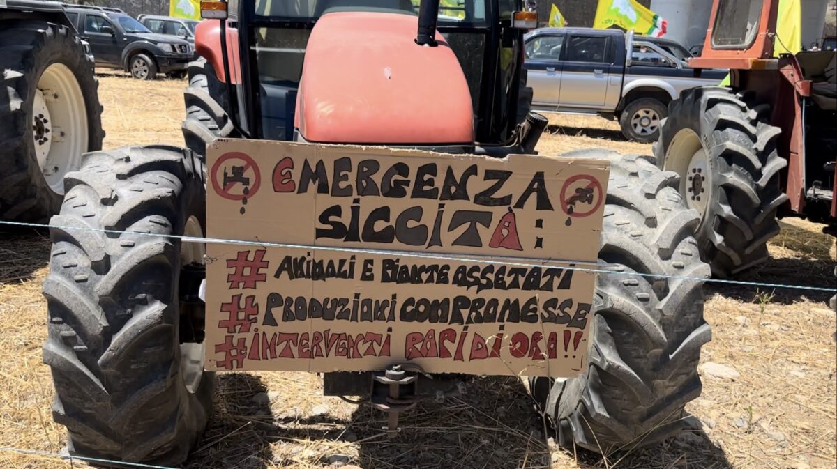 Crisi idrica, centinaia di trattori e oltre 2mila tra agricoltori e allevatori invadono la 125 e la 131 Dcn per protesta