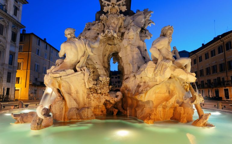 Lo sapevate? Che cosa rappresenta la fontana dei Quattro Fiumi in piazza Navona?