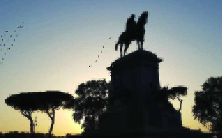 Garibaldi l’eroe dei due mondi: la storia del monumento equestre del Gianicolo