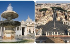 Monumenti romani: le fontane “quasi gemelle” di Piazza San Pietro, storia e curiosità