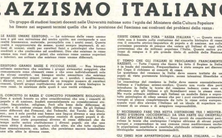 Accadde Oggi. Il 15 Luglio 1938 Venne Pubblicato Il Manifesto Della ...