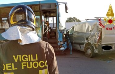 Un incidente stradale in Sardegna