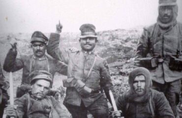 Alcuni soldati della Brigata Sassari durante la Prima Guerra Mondiale.