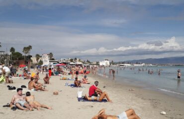 spiaggia del poetto il 22 settembre