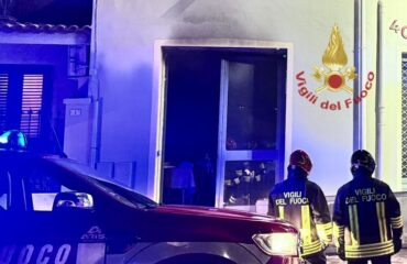 incendio in una pizzeria a sestu