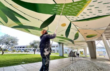 Giorgio Casu al lavoro all'aeroporto di Cagliari