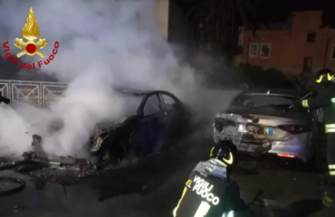 auto siniscola notte PH Vigili del Fuoco